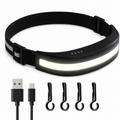 Rechargeable LED Running Waist Light – Adjustable Reflective Belt