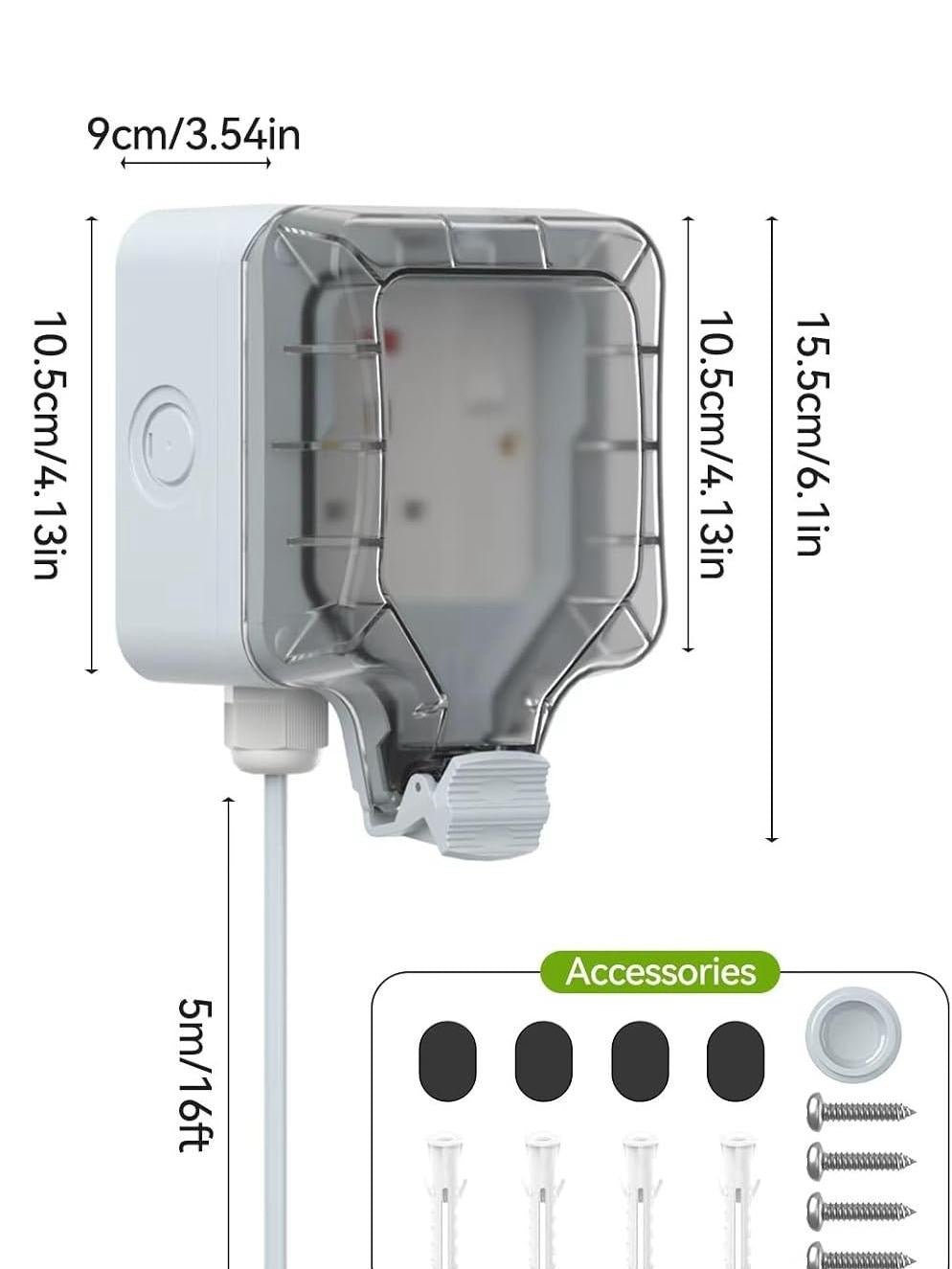 Weatherproof Outdoor Extension Socket