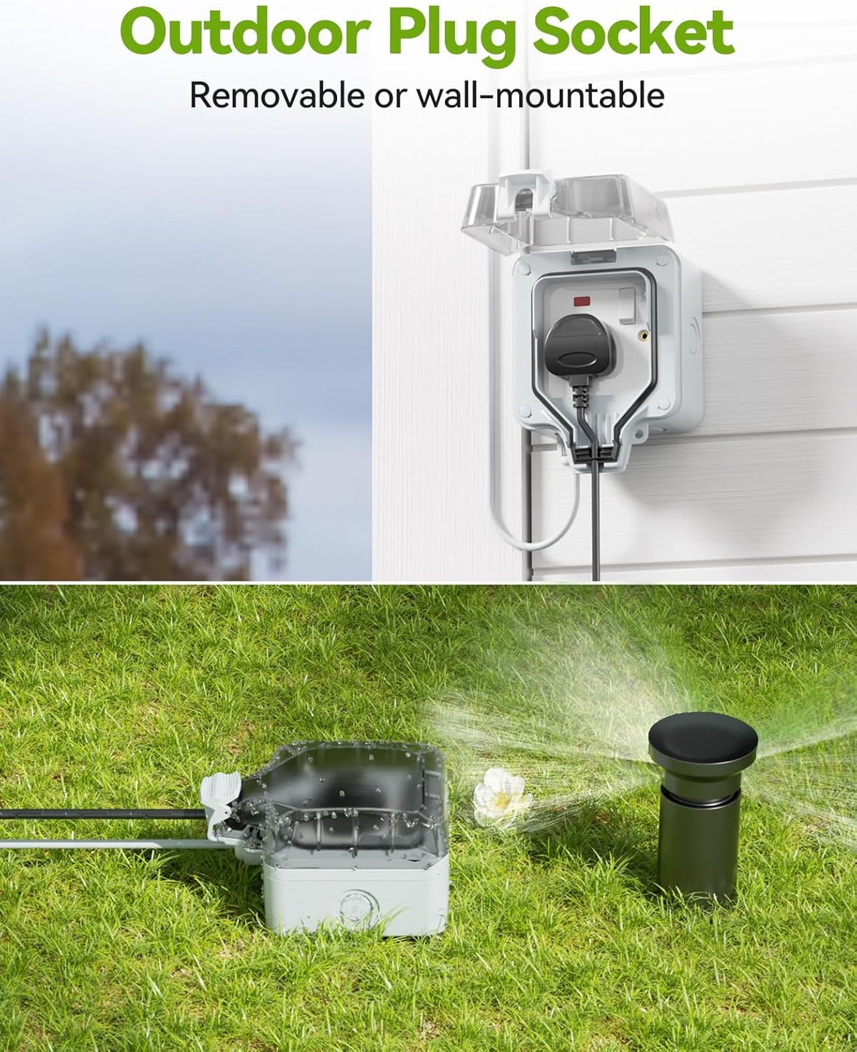 Weatherproof Outdoor Extension Socket