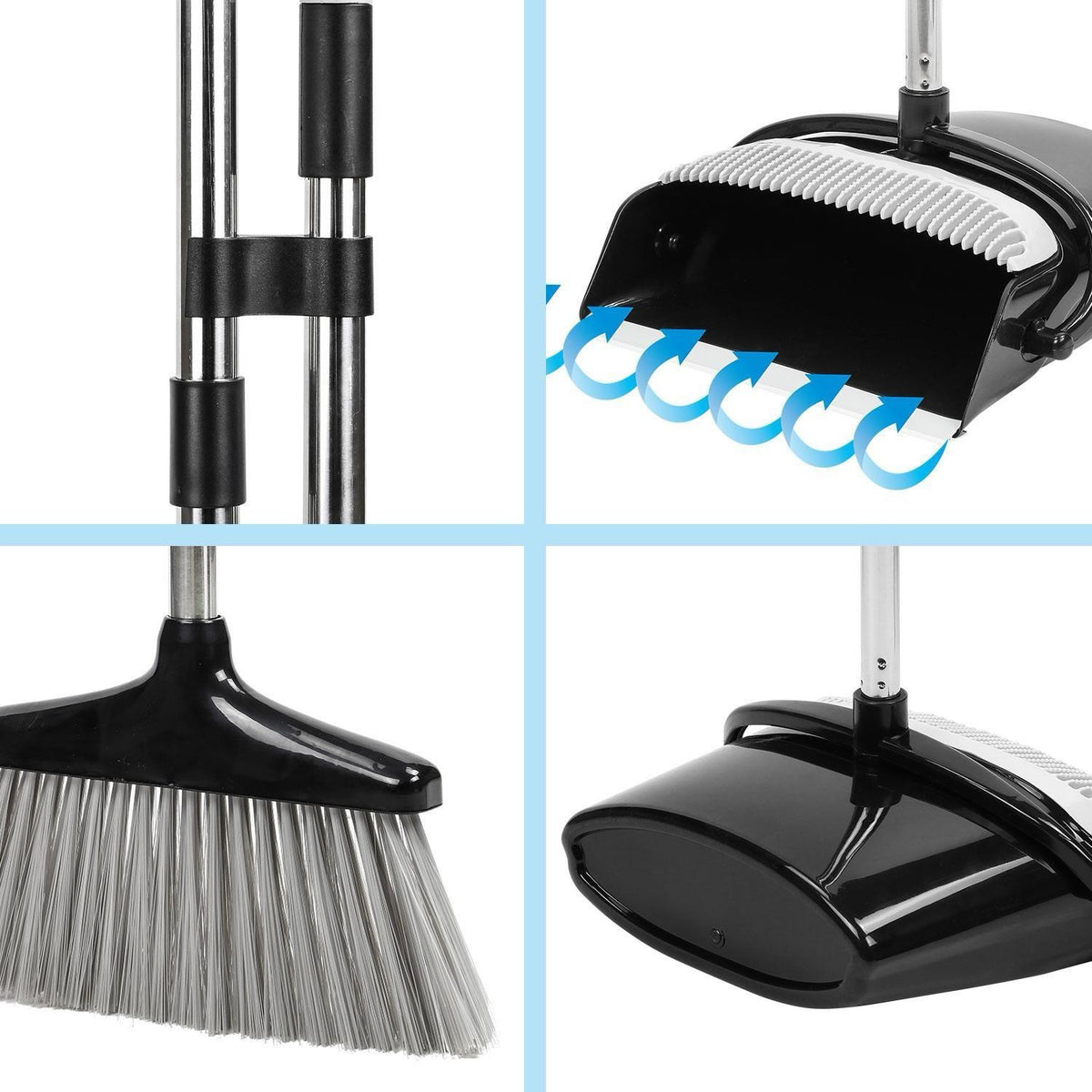 Long Handled Broom And Dustpan Set