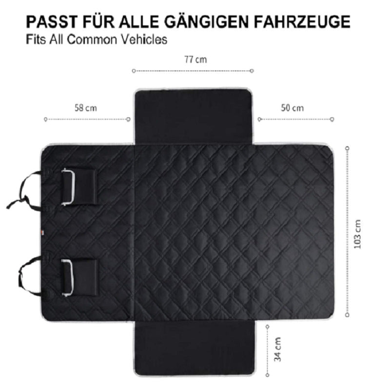 Black Oxford cloth car boot mat for dogs – view 2