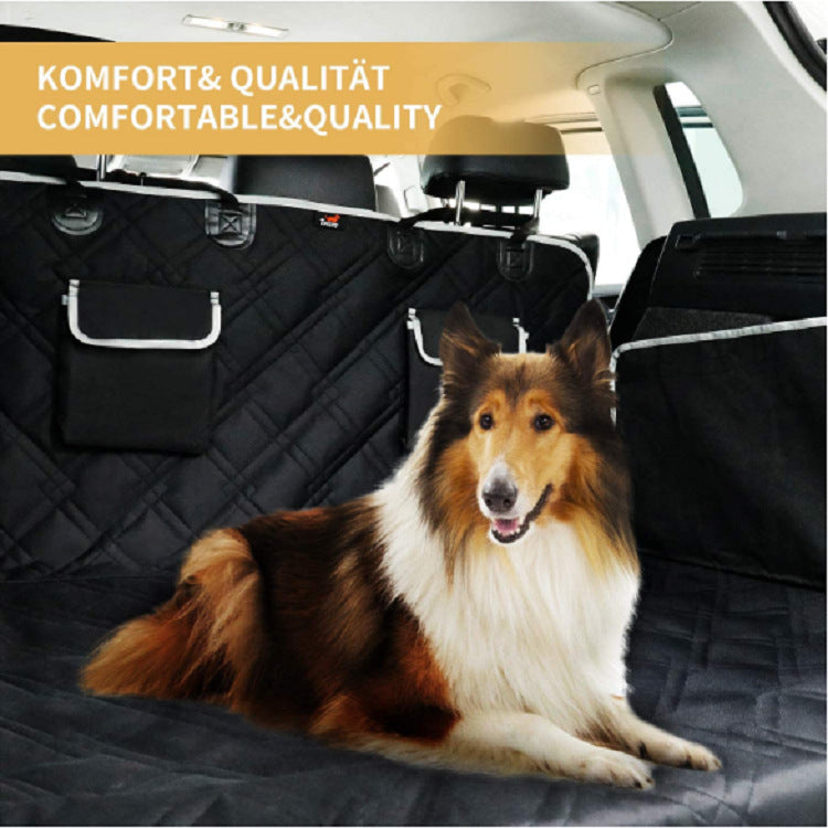 Black Oxford cloth car boot mat for dogs – view 5