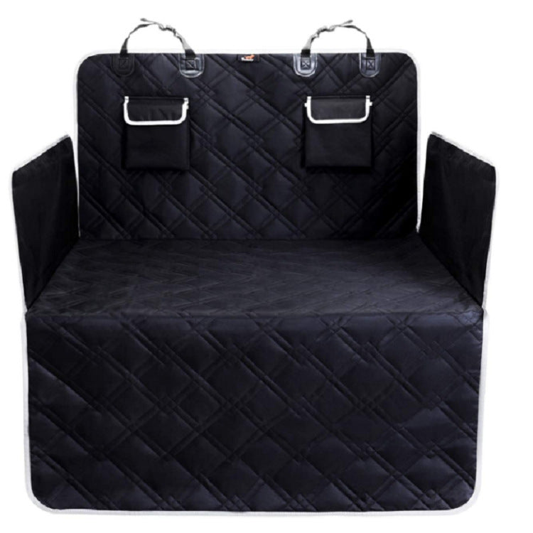 Black Oxford cloth car boot mat for dogs – view 3