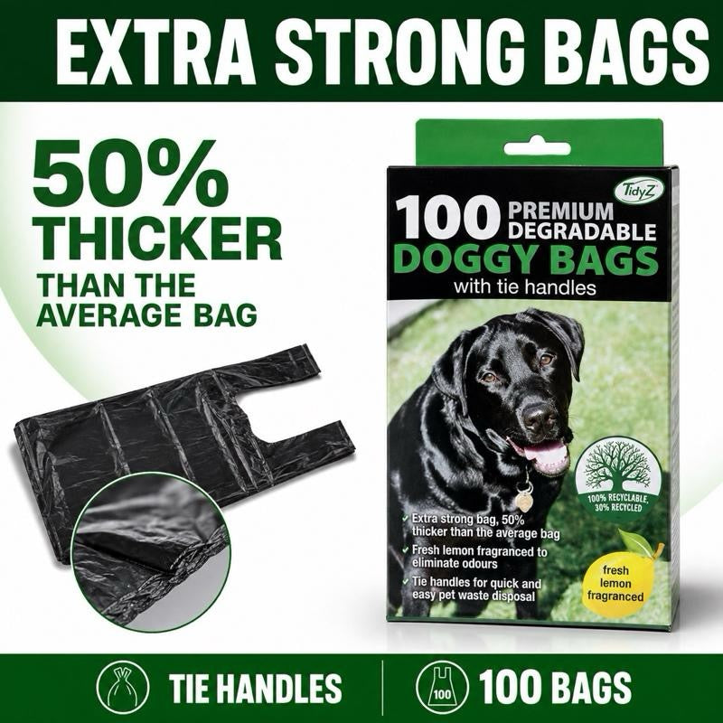 Extra Strong Lemon Scented Dog Waste Bags