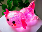Squishy Fidget Toy – Fun Squeeze Toy in Cute Designs – Lying Axolotl – Pink