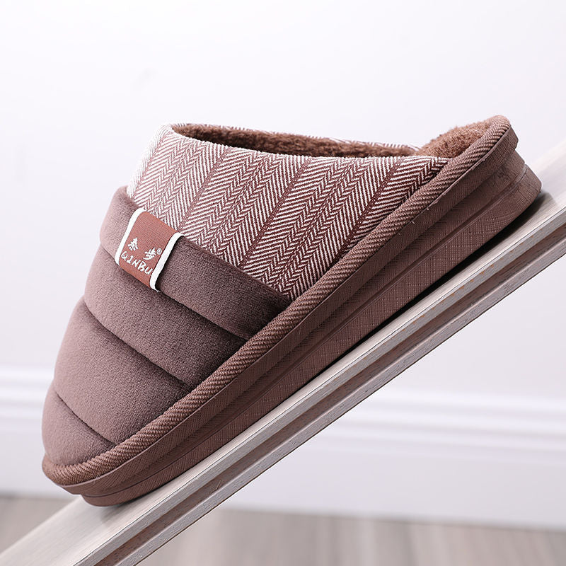 Close-up of slipper sole grip on a tilted surface
