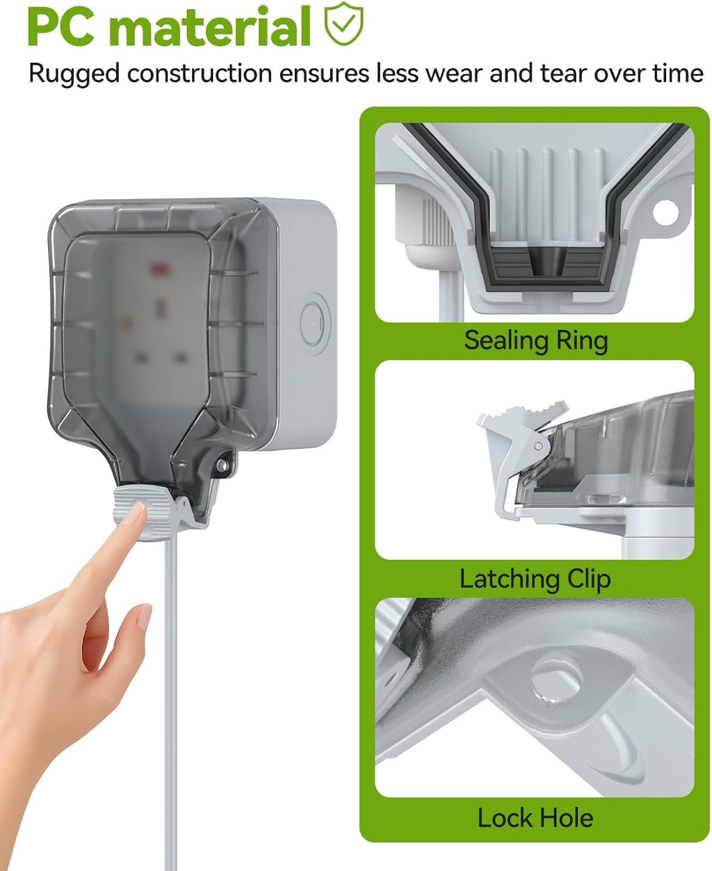 Weatherproof Outdoor Extension Socket