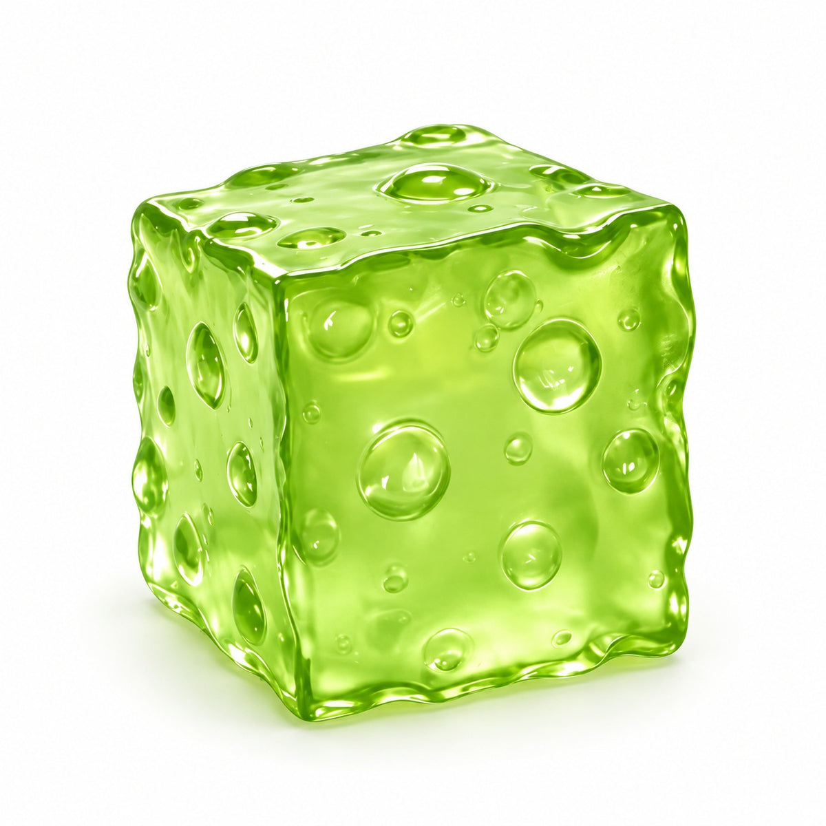Squishy Fidget Toy – Fun Squeeze Toy in Cute Designs – Bubble Cube – Green