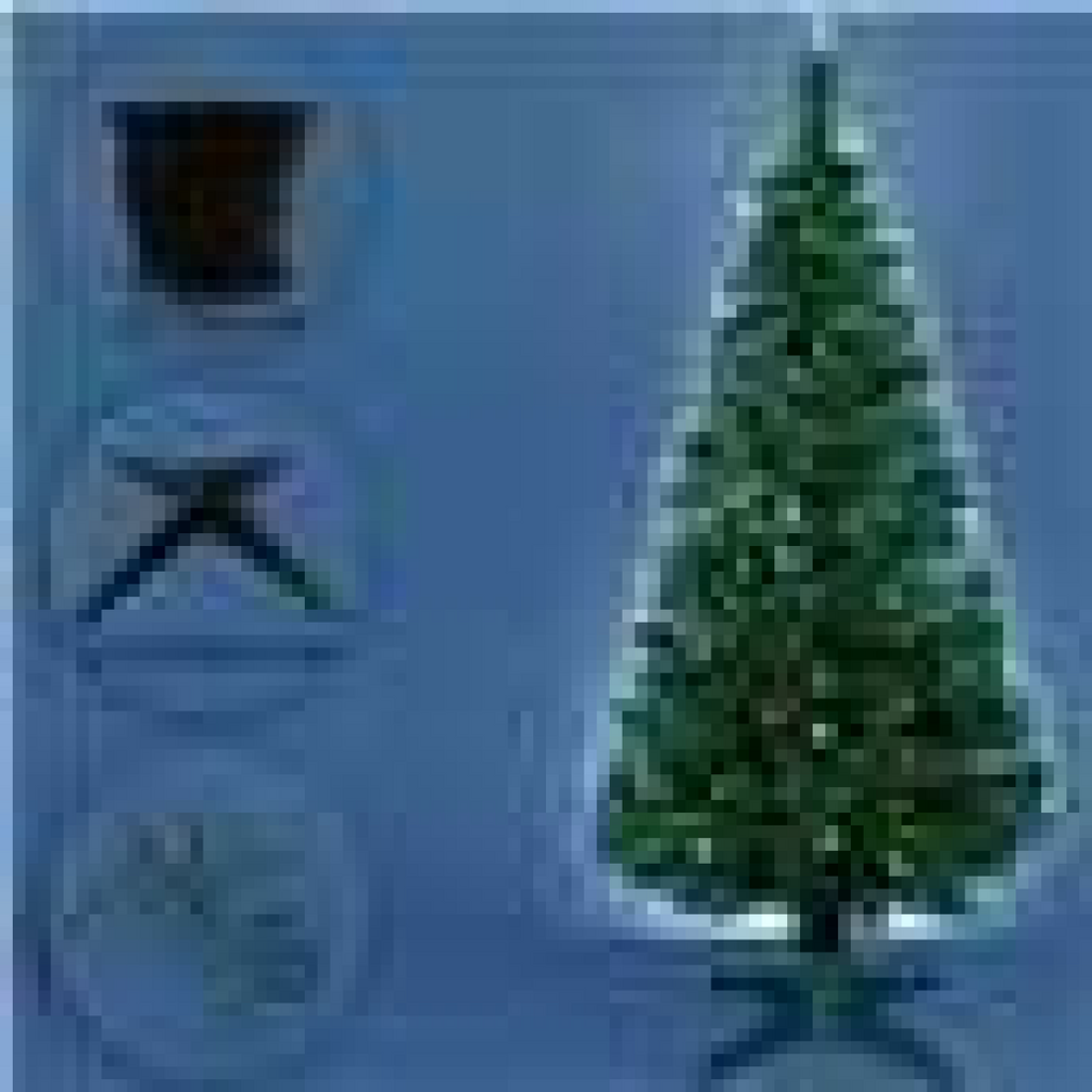 4FT (120CM) FIBRE OPTIC GREEN TREE