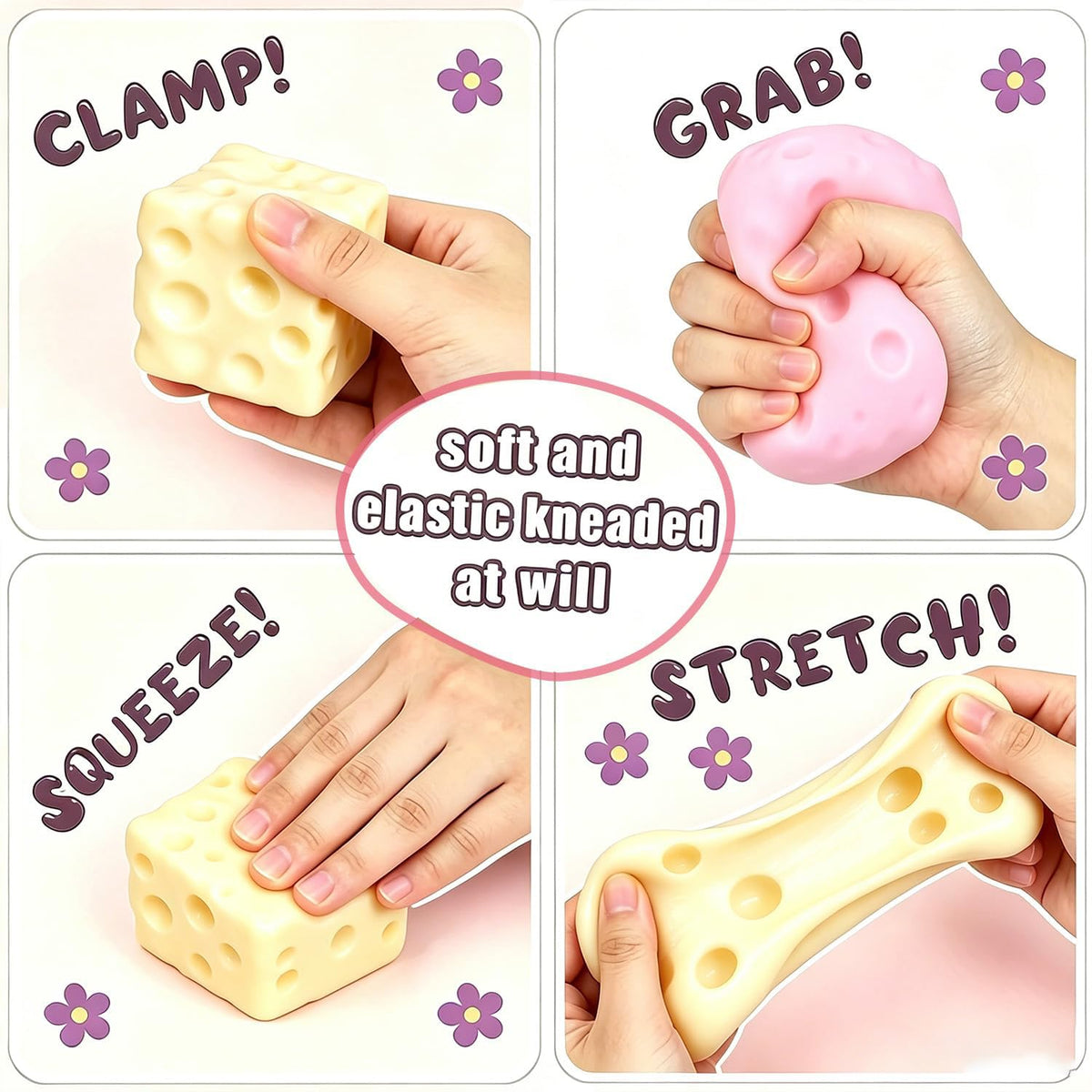 Squishy Fidget Toy – Fun Squeeze Toy in Cute Designs – view 3