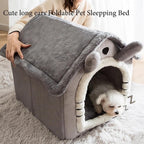 Igloo fleece pet cave bed – view 2