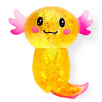 Squishy Fidget Toy – Fun Squeeze Toy in Cute Designs – Standing Axolotl – Orange