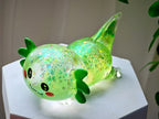 Squishy Fidget Toy – Fun Squeeze Toy in Cute Designs – Lying Axolotl – Green