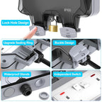 Weatherproof Outdoor Double Socket