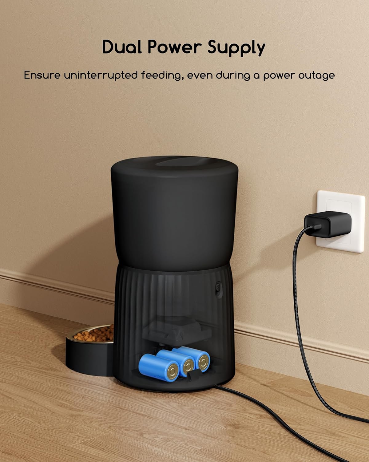 Automatic cat feeder 4L with timer – view 5