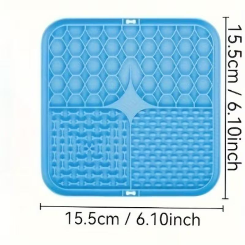 3pcs Pet Licking Mat – Slow Feeder, Training & Bath Distraction Mat