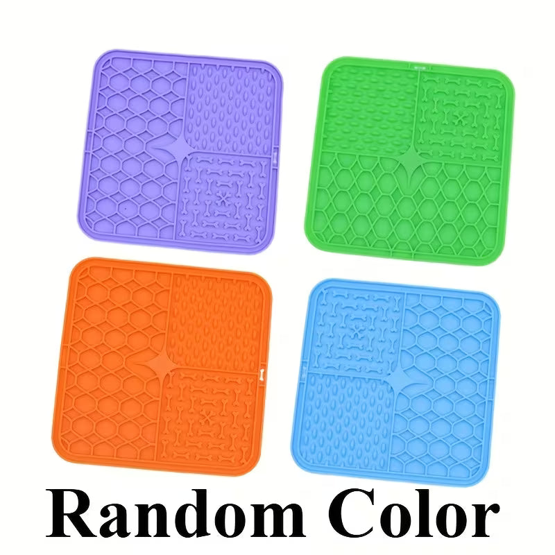 3pcs Pet Licking Mat – Slow Feeder, Training & Bath Distraction Mat