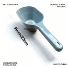 1pc Pet Food Scoop with Measuring Lines – 1/2 Cup and 1 Cup Capacity