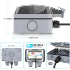 Weatherproof Outdoor Double Socket