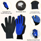 Pet Grooming Gloves for Dogs and Cats – Deshedding, Massage and Loose Fur Removal