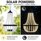 Solar Crystal Chandelier Outdoor Light