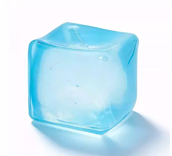 Squishy Fidget Toy – Fun Squeeze Toy in Cute Designs – Jelly Cube – Blue