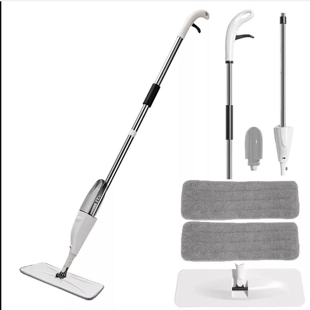 Spray Mop with 2 Microfibre Pads – All Floor Types – Grey