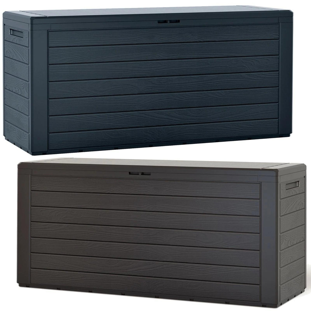 Large Outdoor Garden Storage Box – Weather-Resistant Deck Box with Lid