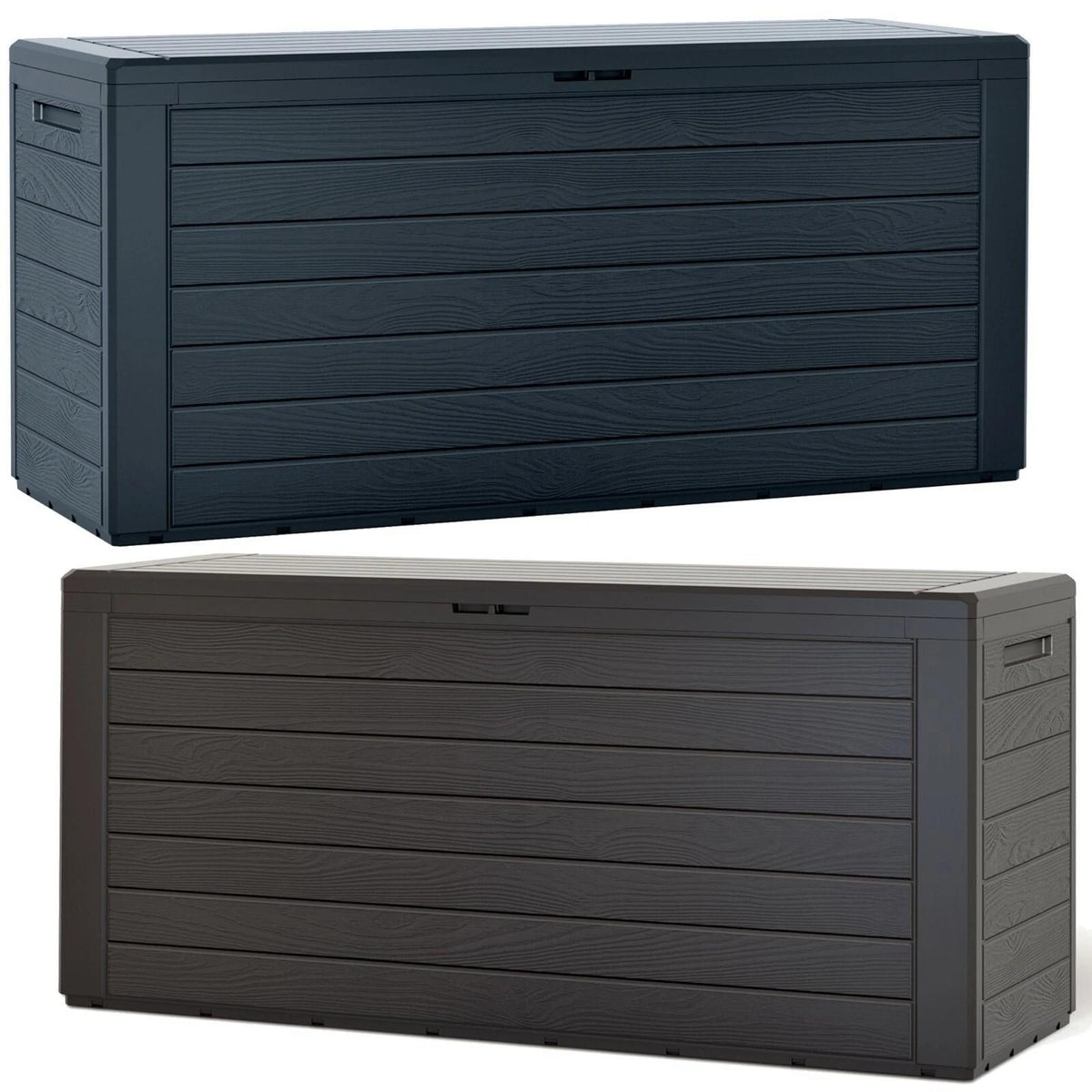 Large Outdoor Garden Storage Box – Weather-Resistant Deck Box with Lid