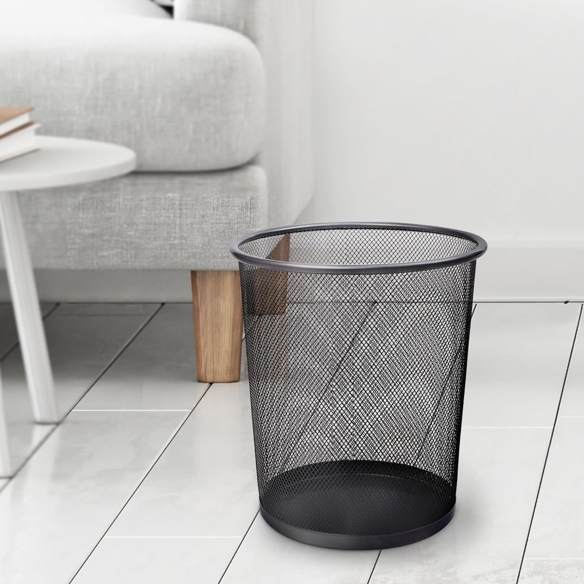 Round Metal Mesh Waste Bin