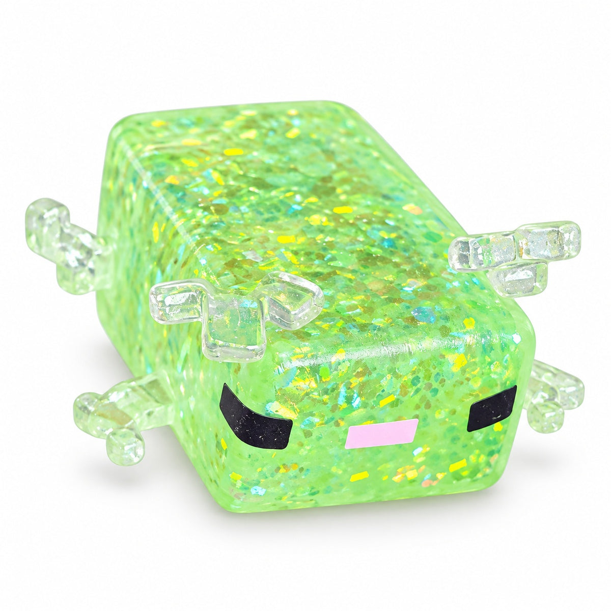 Squishy Fidget Toy – Fun Squeeze Toy in Cute Designs – Pixel Axolotl – Green