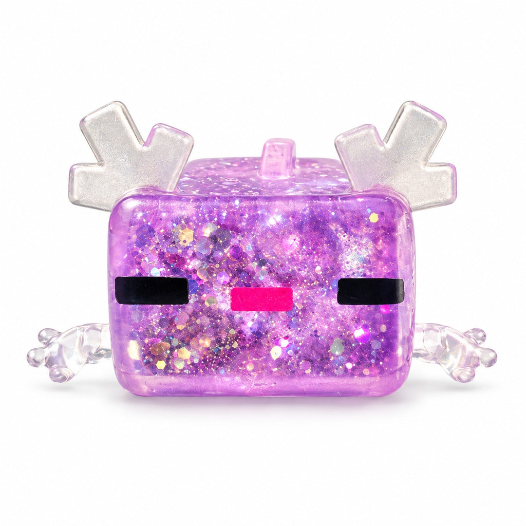 Squishy Fidget Toy – Fun Squeeze Toy in Cute Designs – Pixel Axolotl – Purple