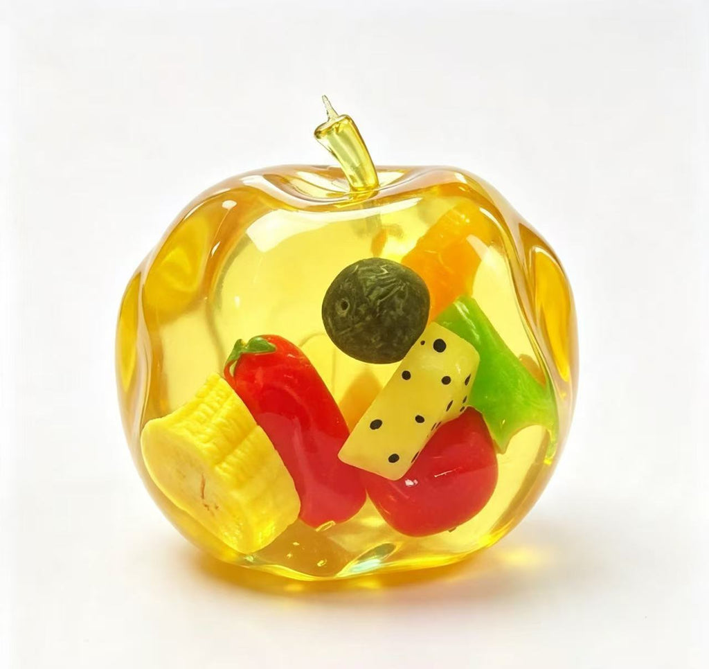 Squishy Fidget Toy – Fun Squeeze Toy in Cute Designs – Jelly Fruit – Apple