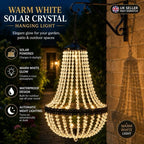Solar Crystal Chandelier Outdoor Light