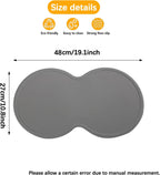 Silicone pet feeding mat with raised edges – view 2