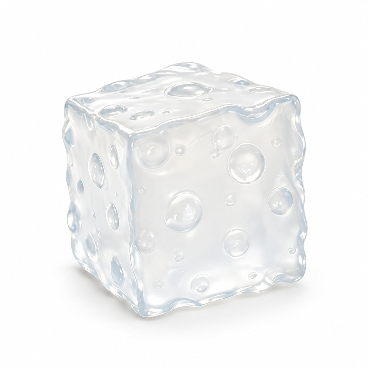 Squishy Fidget Toy – Fun Squeeze Toy in Cute Designs – Bubble Cube – Clear