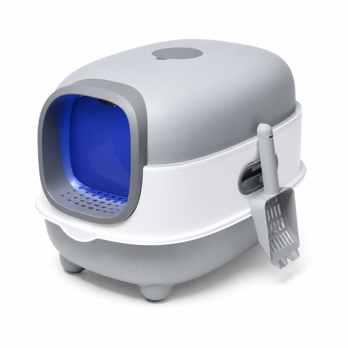 UV Sterilising Enclosed Cat Litter Box with Scoop