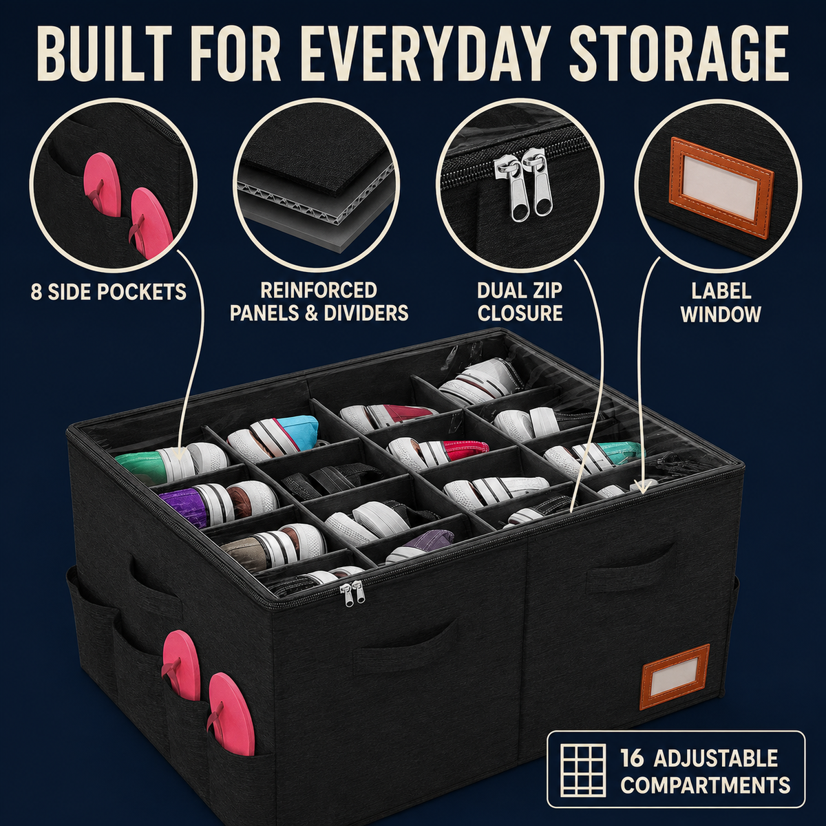 Shoe Storage Organiser Box