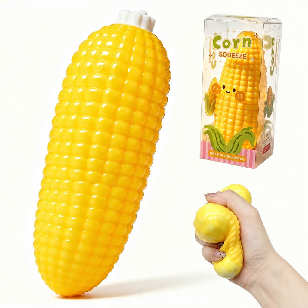 Squishy Fidget Toy – Fun Squeeze Toy in Cute Designs – Corn