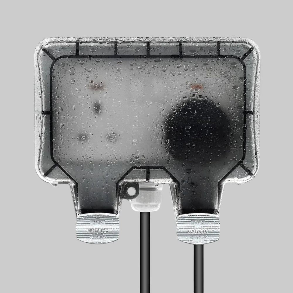 Weatherproof Outdoor Double Socket