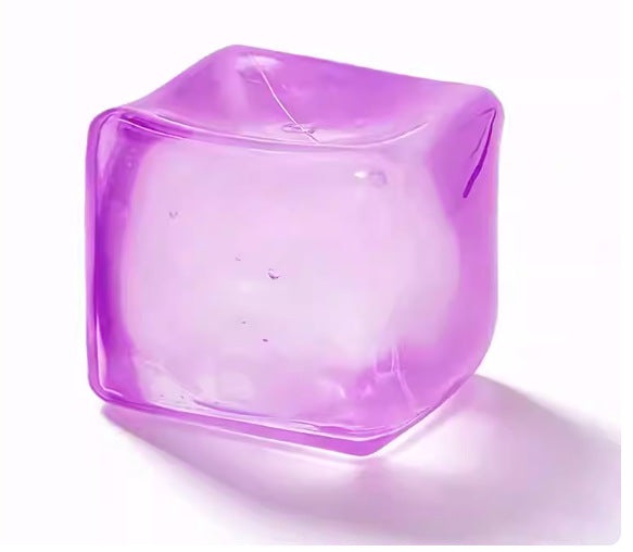Squishy Fidget Toy – Fun Squeeze Toy in Cute Designs – Jelly Cube – Purple