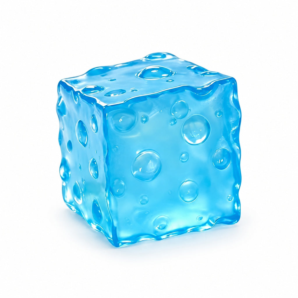 Squishy Fidget Toy – Fun Squeeze Toy in Cute Designs – Bubble Cube – Blue