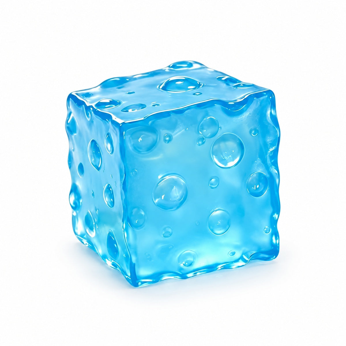Squishy Fidget Toy – Fun Squeeze Toy in Cute Designs – Bubble Cube – Blue