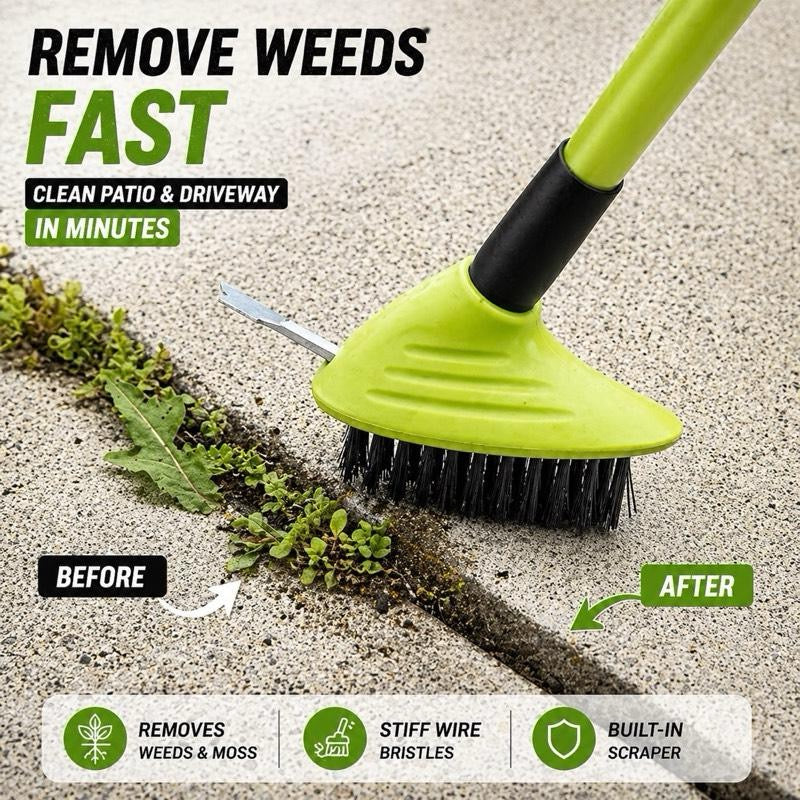 3-in-1 Telescopic Weed Removal Brush Set