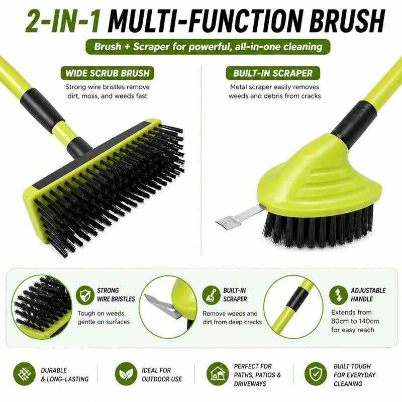 3-in-1 Telescopic Weed Removal Brush Set
