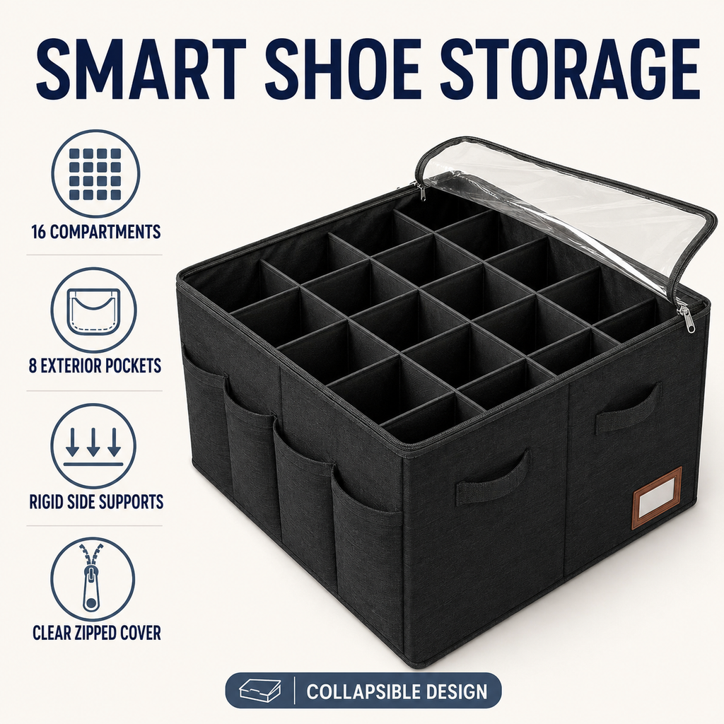 Shoe Storage Organiser Box