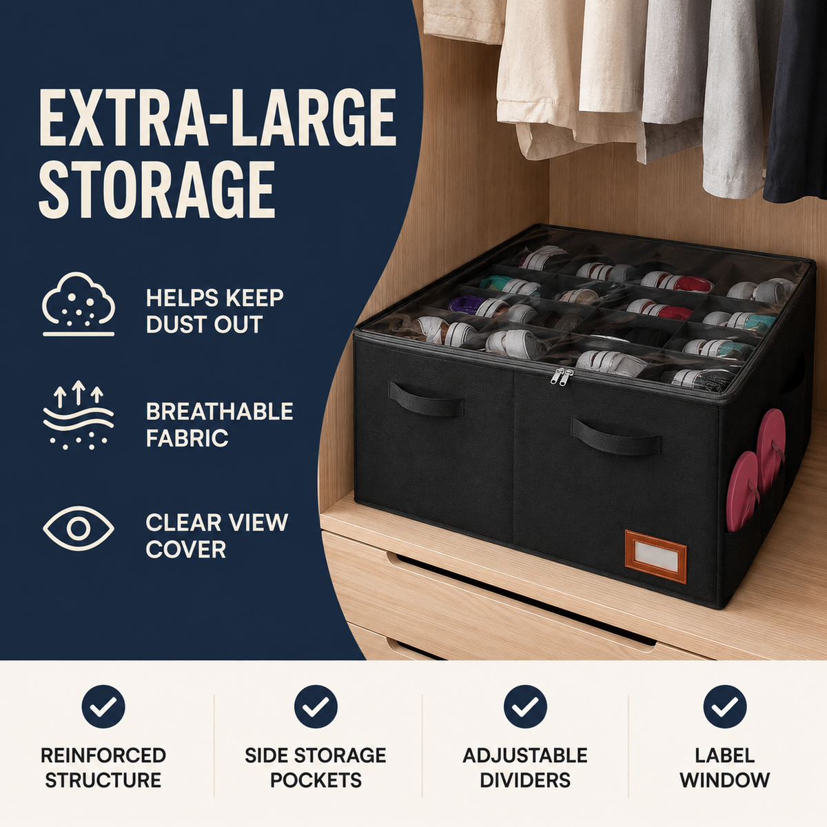 Shoe Storage Organiser Box