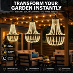 Solar Crystal Chandelier Outdoor Light