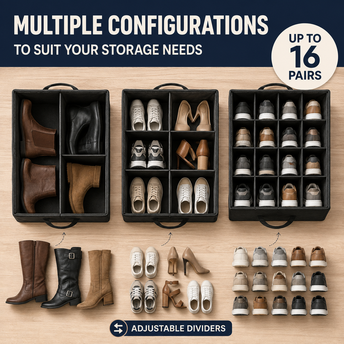 Shoe Storage Organiser Box