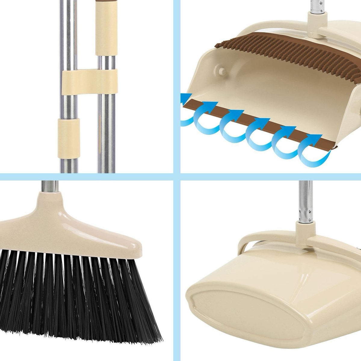 Long Handled Broom And Dustpan Set